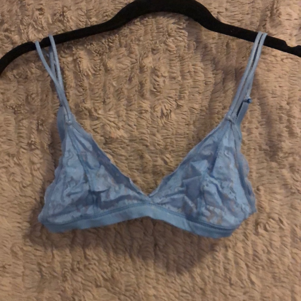 Blue lace bralette Size S